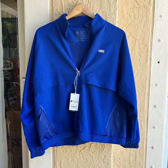 Figs Jackets & Coats Nwt Figs Sydney Scrub Jacket In Royal Blue